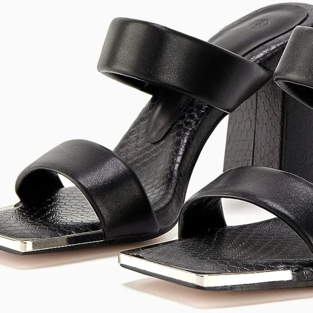 Open Toe Block Heel - Picture 2 of 5